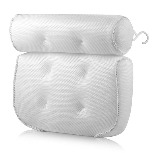 Breathable 3D Mesh Spa Bath Pillow with Suction Cups Neck and Back Support Spa Pillow for Home Hot Tub Bathroom pillow