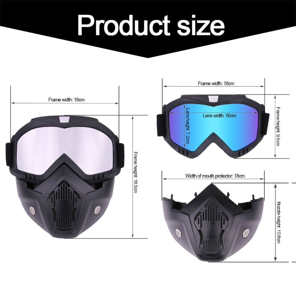 Windproof Mask Goggle HD
