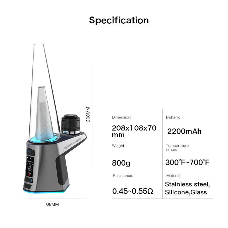 High-end Electronic Hookah w/ Display Screen