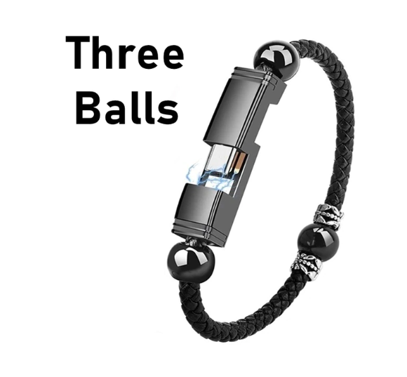 Tragbares USB-Typ-C- und Micro-Armband-Telefonladegerät aus Leder