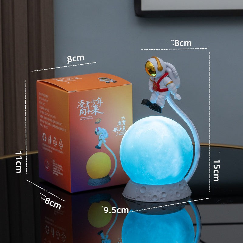 مصباح القمر المعلق بزخرفة رائد الفضاء