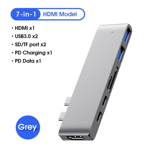 Merlin USB C HUB 7-in-1 Type C Adapter