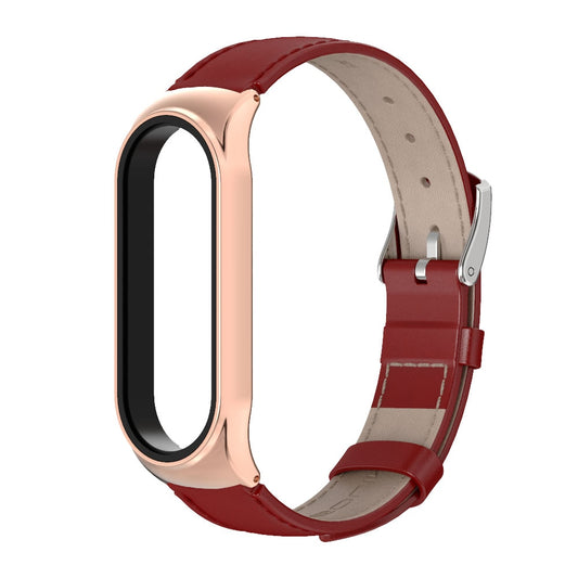 Mi Band 5 6 Strap for Xiaomi Mi Band 4 Bracelet Genuine Leather Wristband for Xiao Mi Miband 3 NFC Miband 5 Wrist Strap