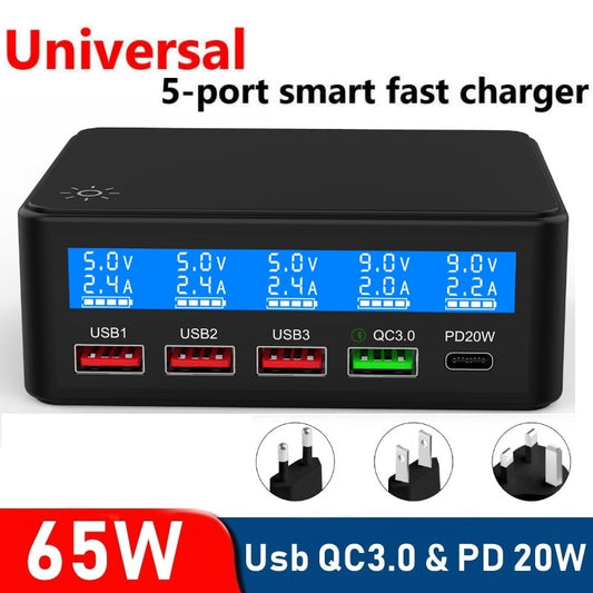 Fast USB Charger 5 Ports