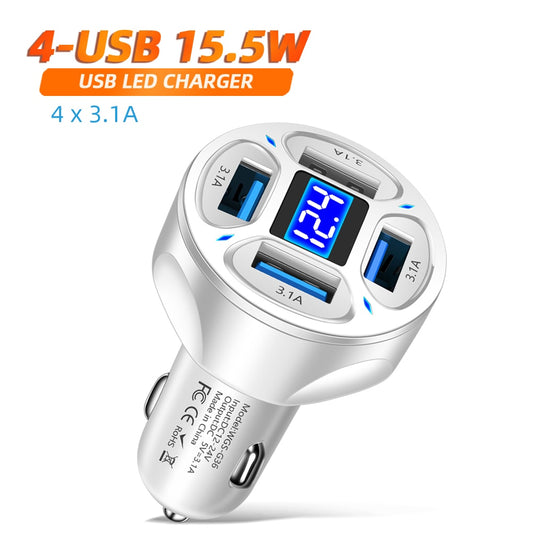 3 Ports USB Car Charger