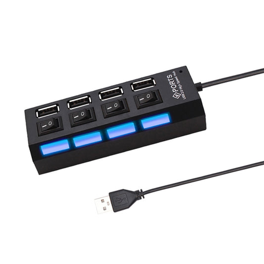 USB HUB 2.0 USB 2.0 HUB Multi USB Splitter Hub Use Power Adapter 4/7 Port Multiple Expander 2.0 USB HUB with Switch for PC