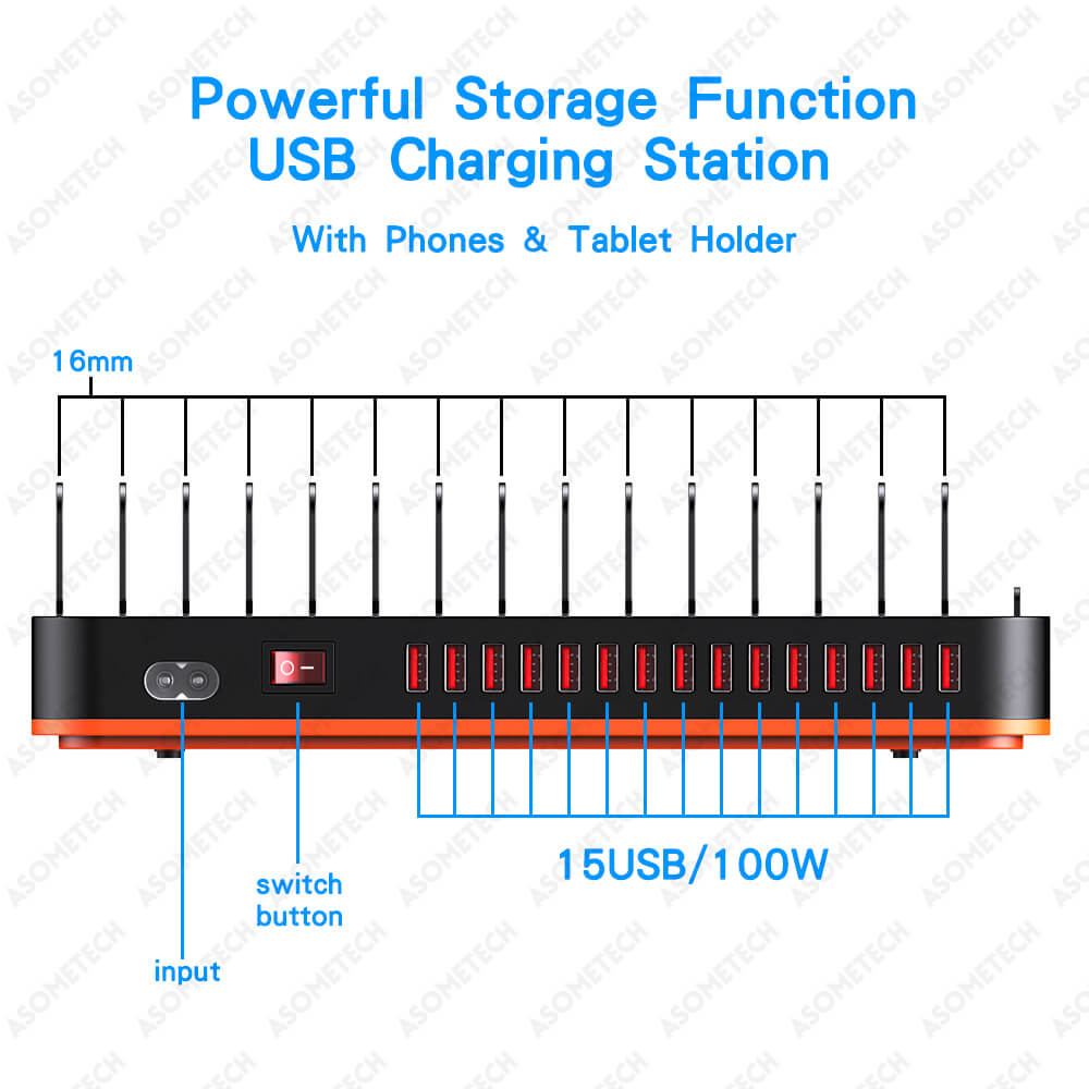 100W Multi USB Charger
