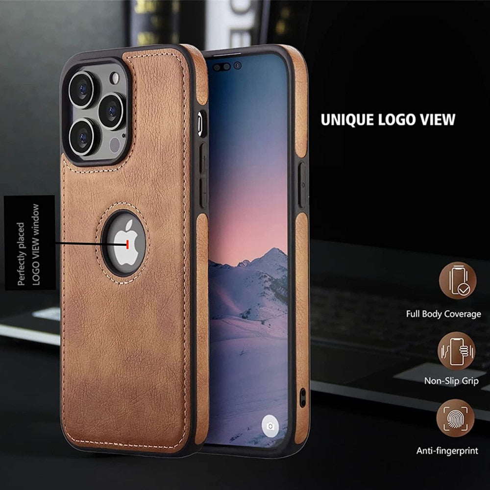 slim leather phone case