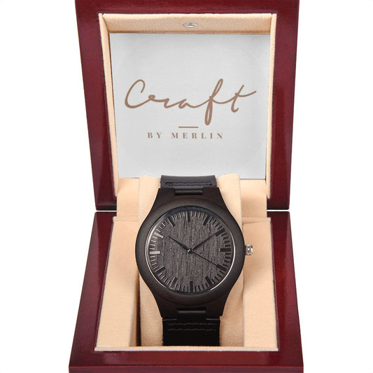 Craft Mahagony Wooden Watch