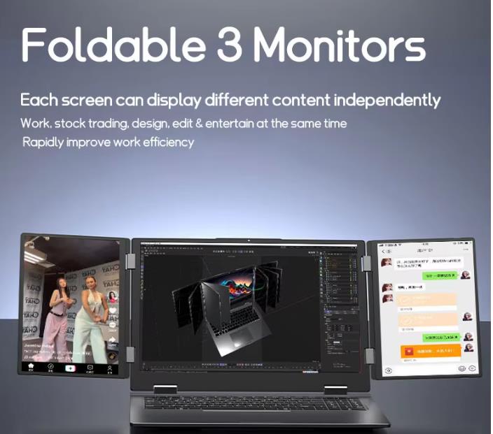 Merlin Tri-Screen Laptop