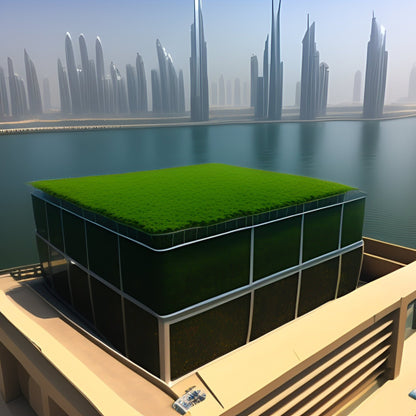 Merlin Urban Farming pod - aquaponic tunnel for rooftop/community lake side