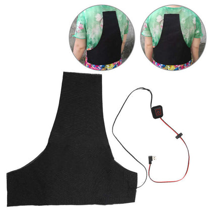 Washable Electric Heating Vest Pad 3 Gear Adjustable Temperature Heating Pad Winter Heating Cloth USB Warm Back Pad