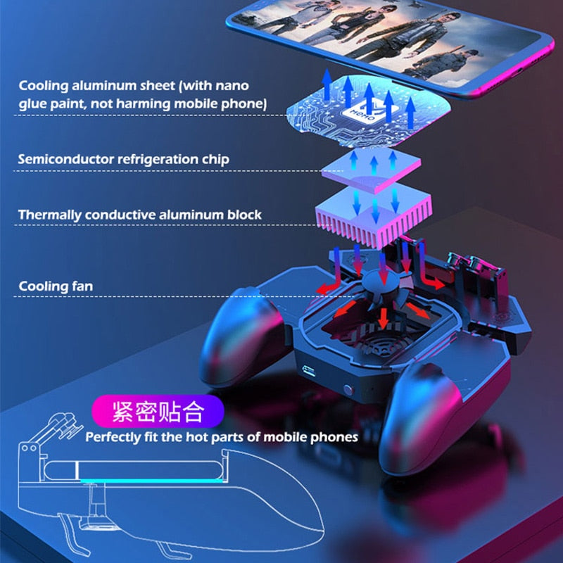 Gamepad with Cooling Fan