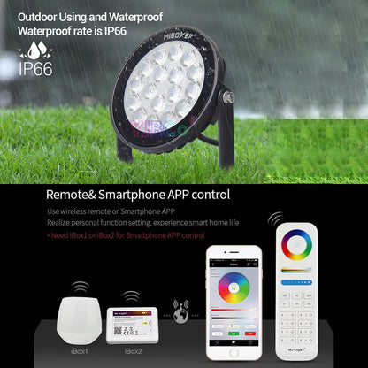 9w RGB+CCT Smart LED Garden Light