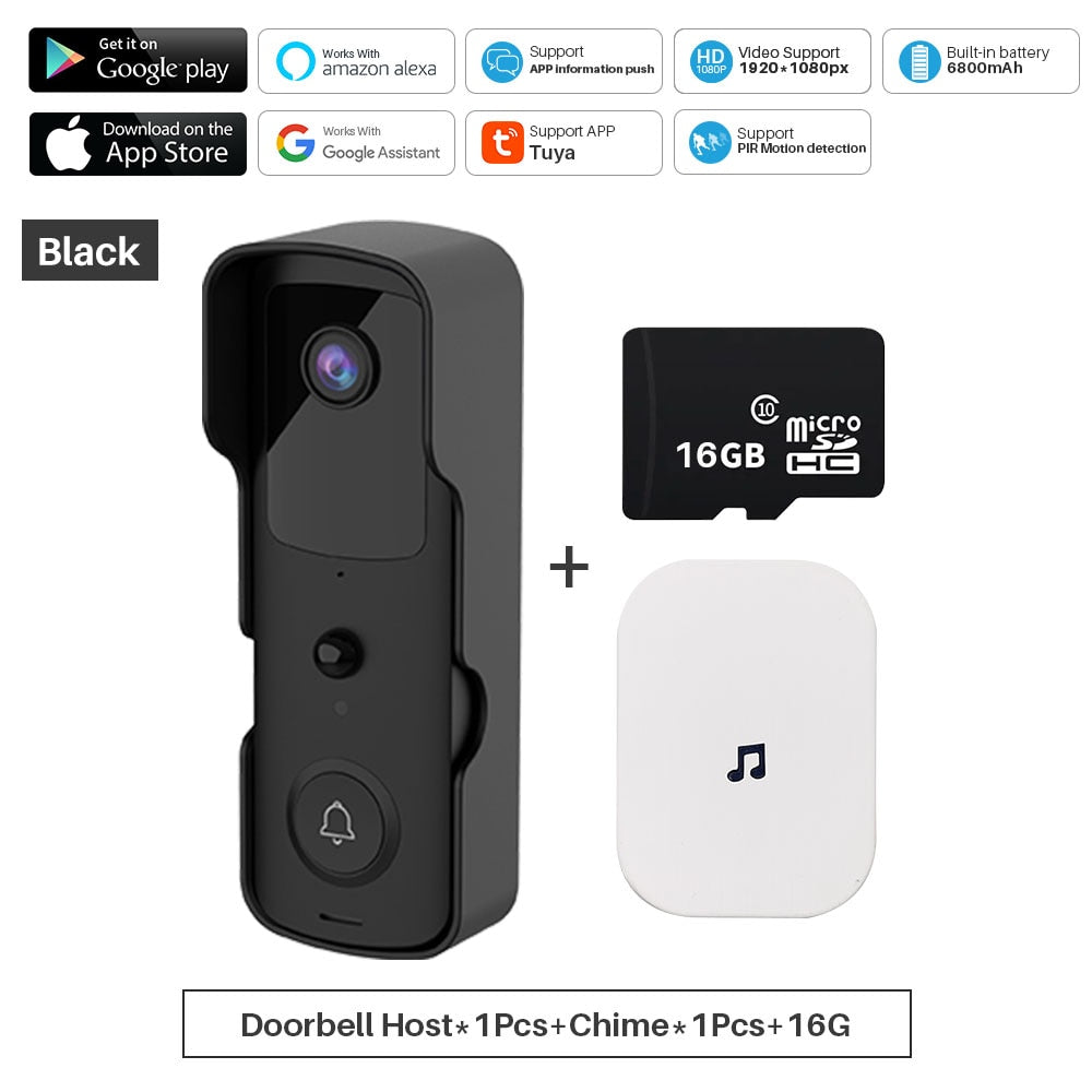 Tuya Smart Video Doorbell WiFi 1080P Video Intercom