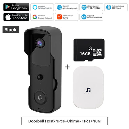 Tuya Smart Video Doorbell WiFi 1080P Video Intercom