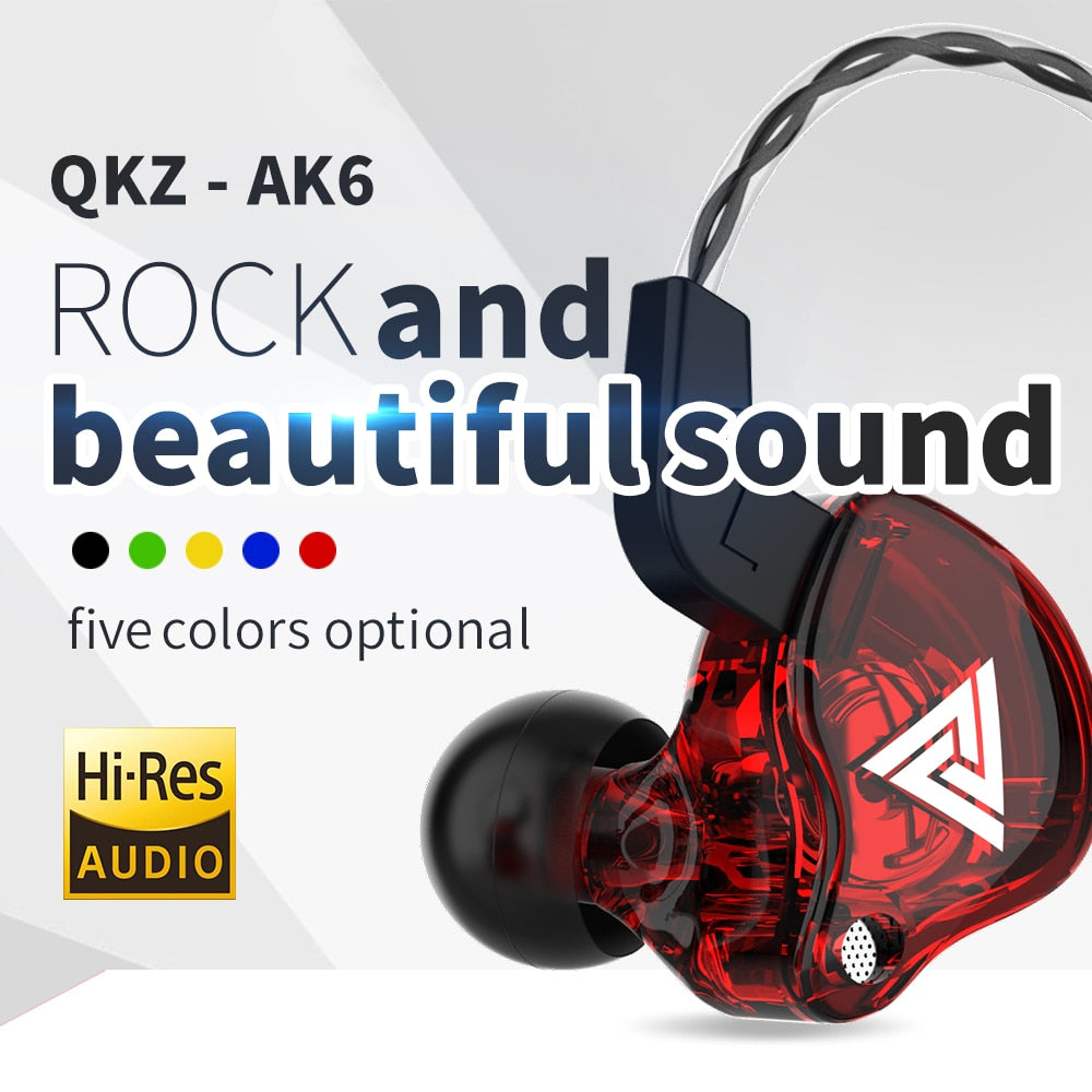 QKZ AK6 wired Headphones