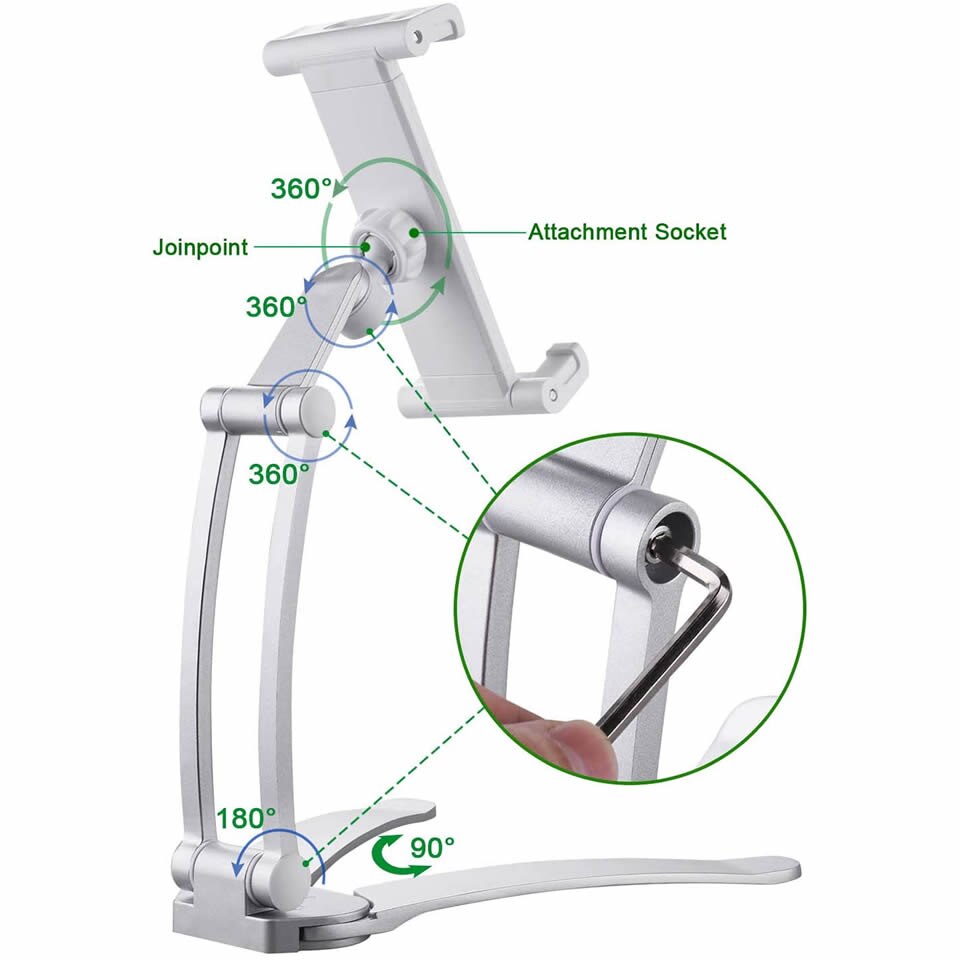 Aluminum Kitchen Tablet Stand