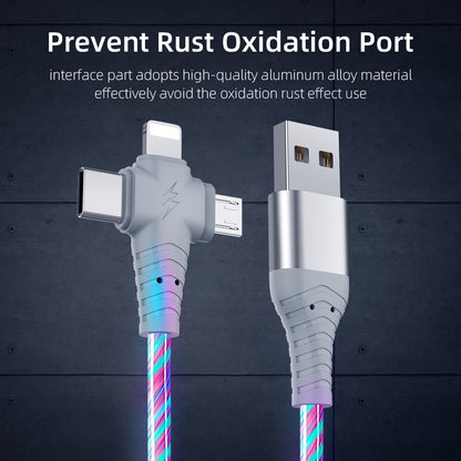 3-in-1 USB Cable Flowing Light