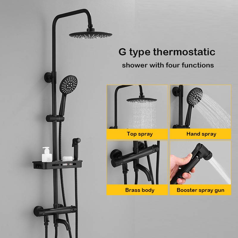 thermostatically pressurized showerhead