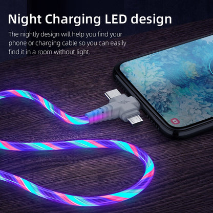 3-in-1 USB Cable Flowing Light