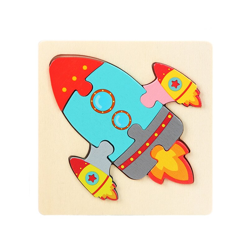 Cartoon 3D Puzzle Wooden Toy