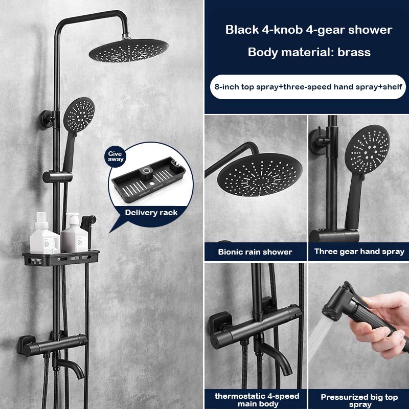 thermostatically pressurized showerhead