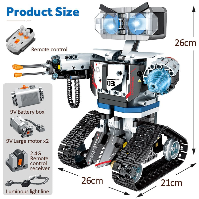 611PCS CRC Robot Electric Building Blocks set