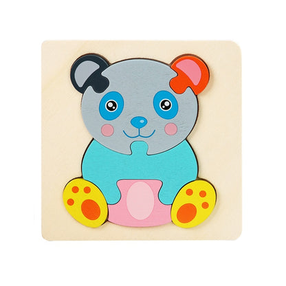 Cartoon 3D Puzzle Wooden Toy