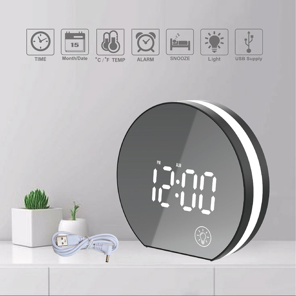 USB LED Alarm Clock