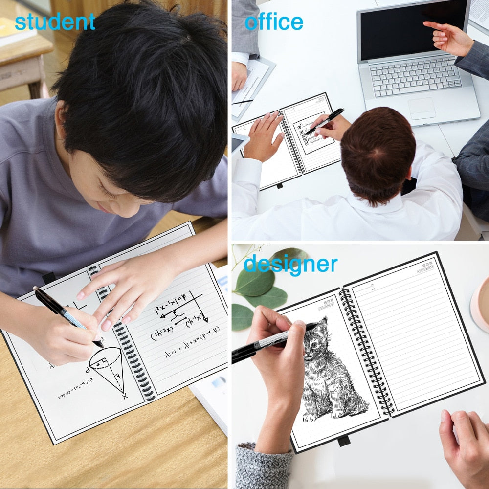 Smart Reusable Erasable Notebook