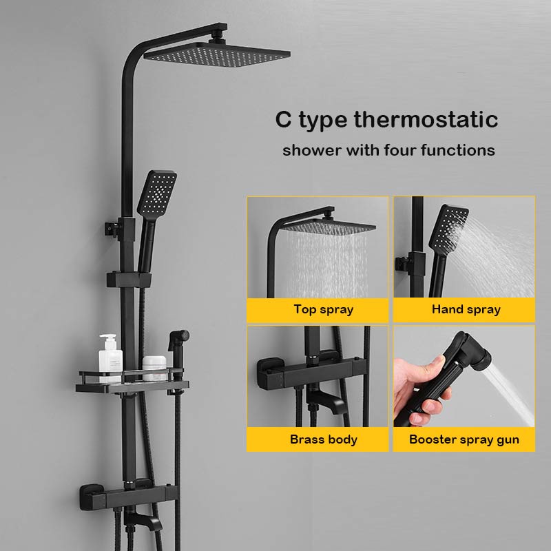 thermostatically pressurized showerhead