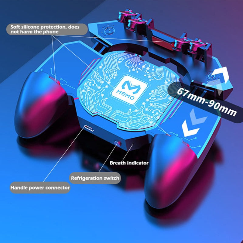 Gamepad with Cooling Fan