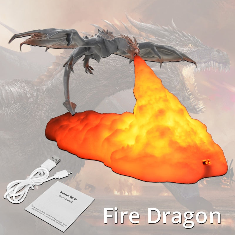 LED Fire Dragon lamp