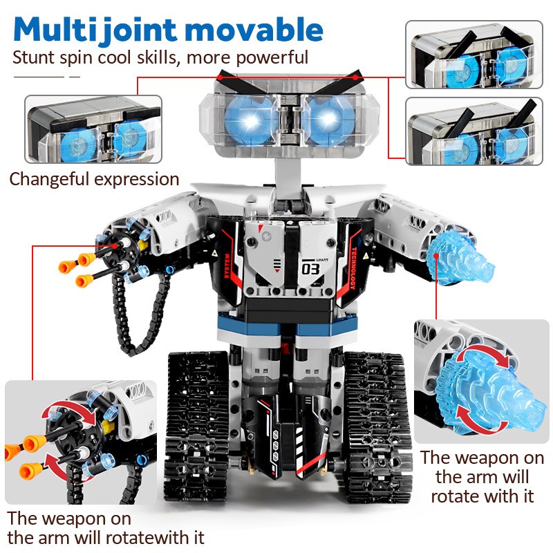 611PCS CRC Robot Electric Building Blocks set