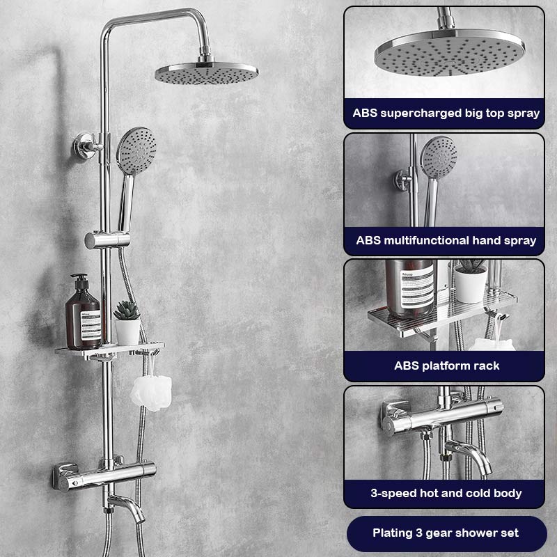 thermostatically pressurized showerhead