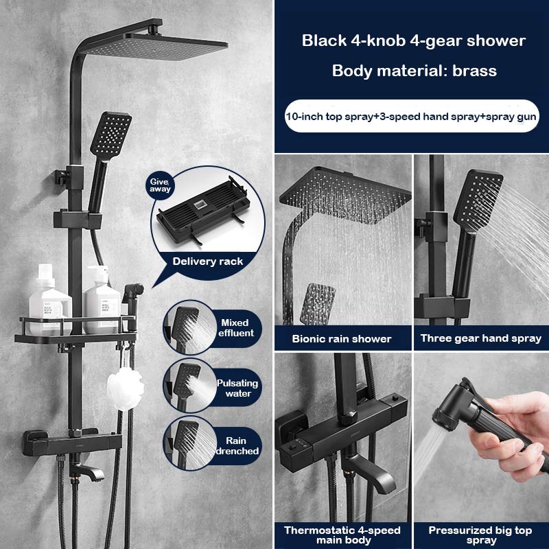 thermostatically pressurized showerhead