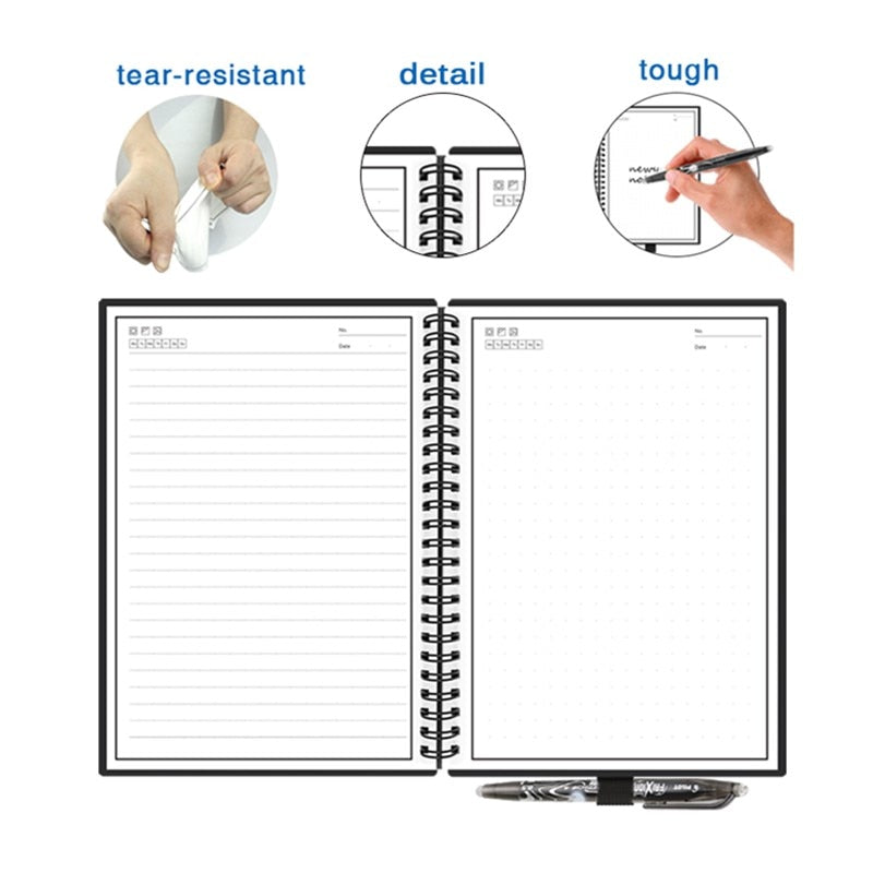 Smart Reusable Erasable Notebook