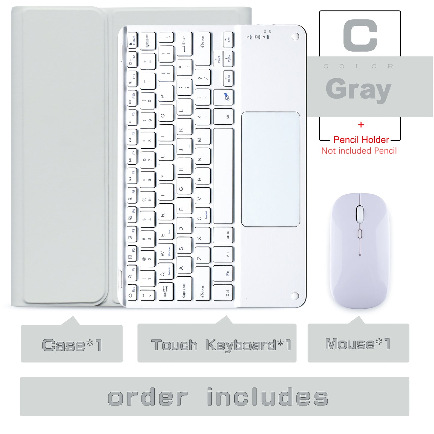 Wireless Mouse Magic Keyboard Case