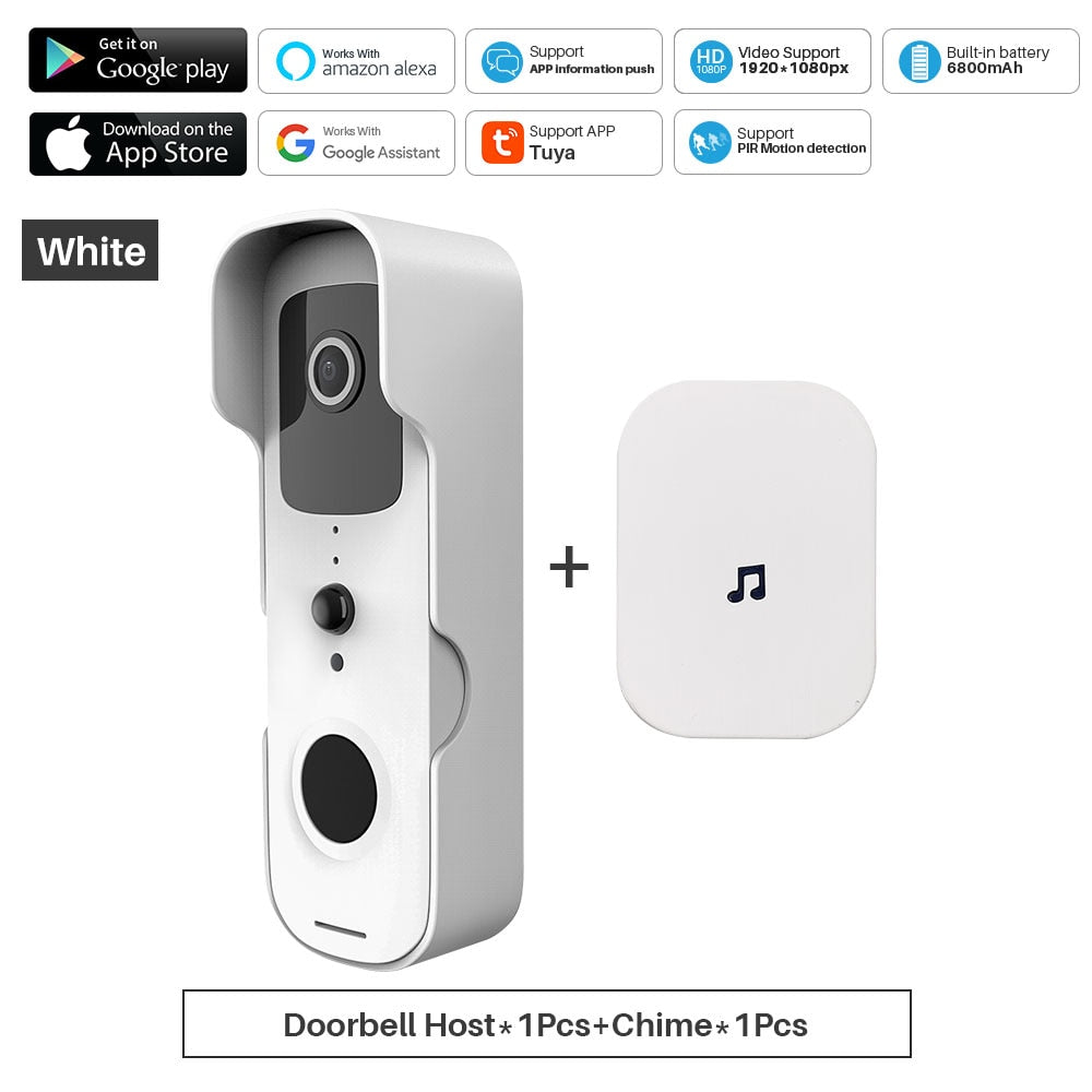 Tuya Smart Video Doorbell WiFi 1080P Video Intercom