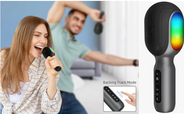 merlin karaoke mic and rgb speaker