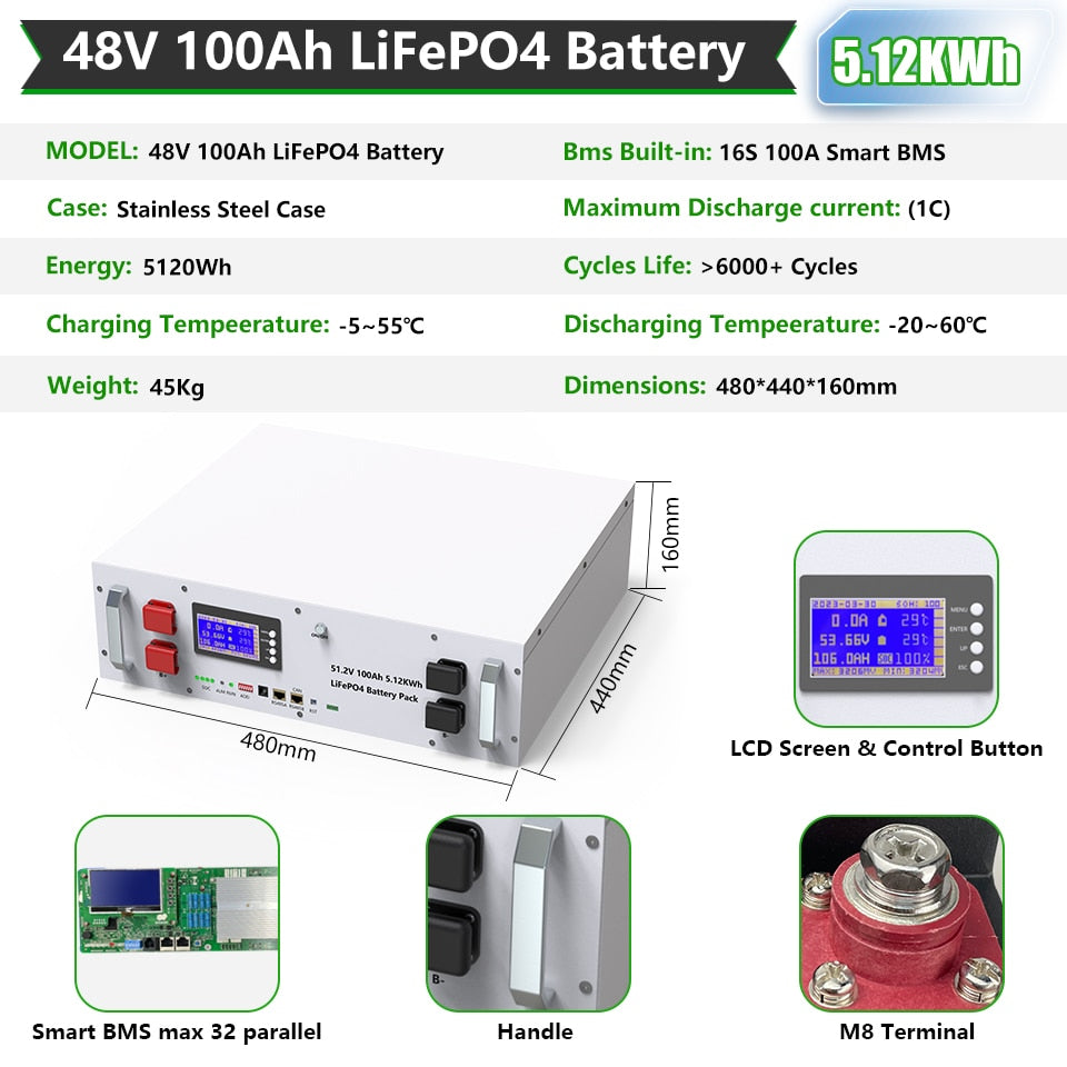 48V 230Ah 12Kwh Battery Pack