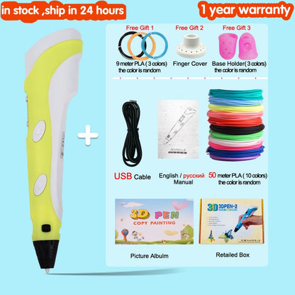 3D Drawing Printing Pen with LCD