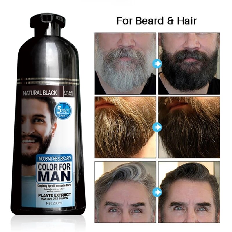 permanent beard color