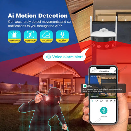 AI Human Detection Security Cam