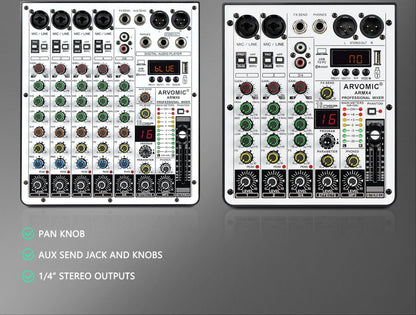 6-channel audio mixer