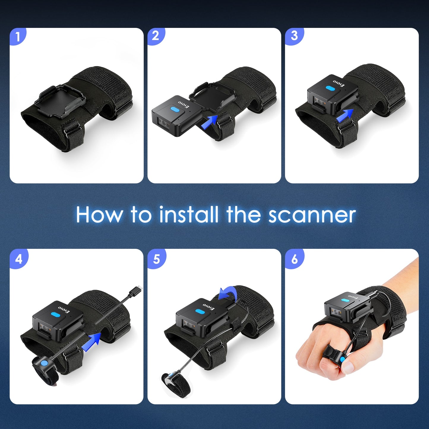 2D Bluetooth Barcode Scanner