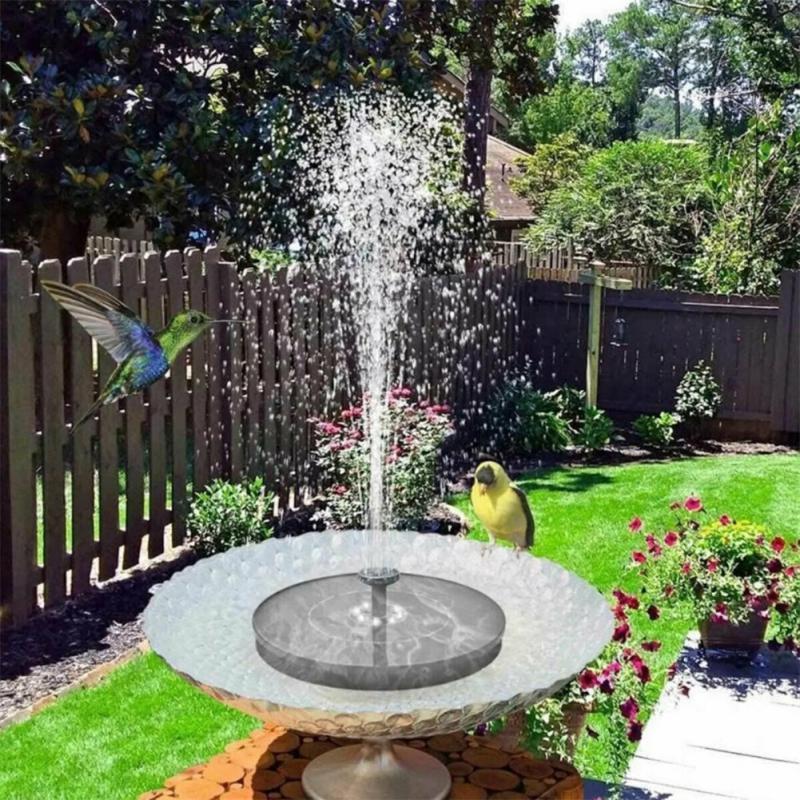 Solar Fountain Bird Bath