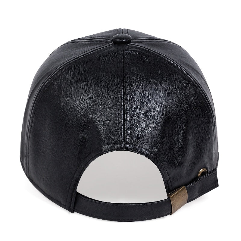 leather baseball Cap