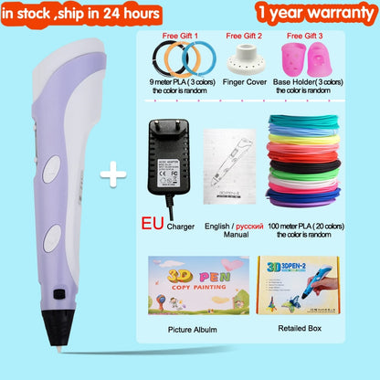 3D Drawing Printing Pen with LCD